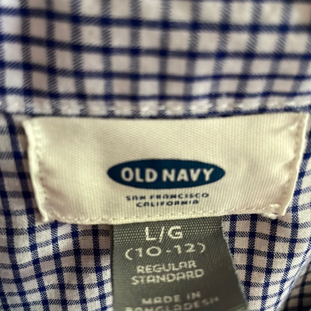 blue button down - Picture 2 of 2